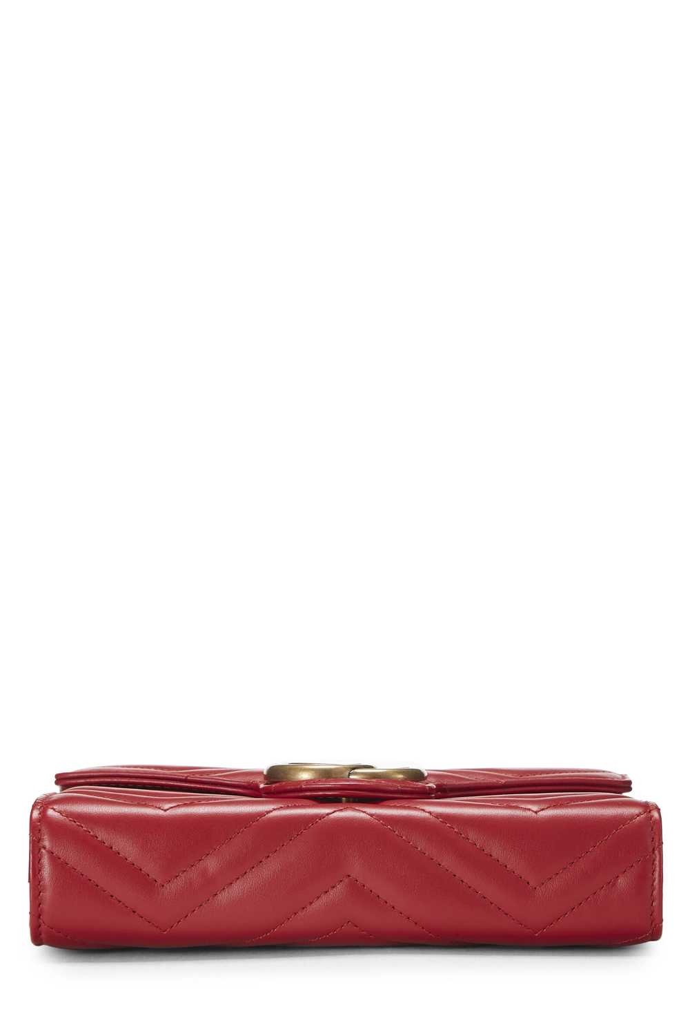 Red Leather GG Marmont Crossbody Small - image 5