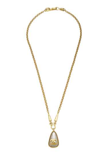 Gold & Stone 'CC' Necklace