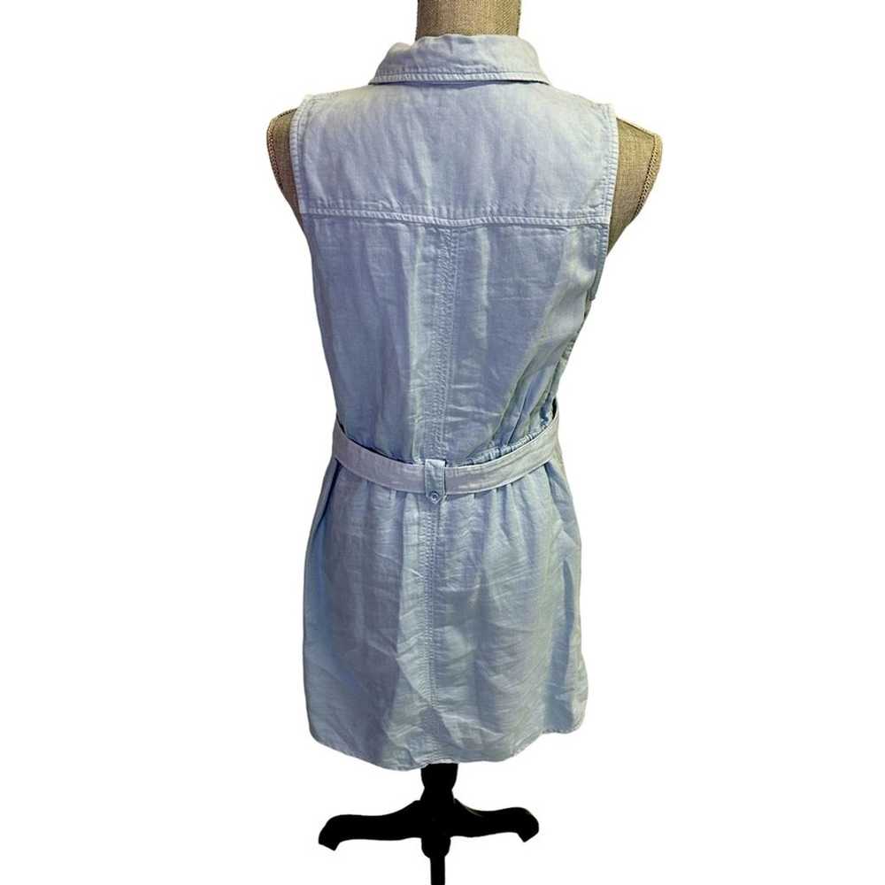 BELLA DAHL Denim Button-Down Sleeveless Mini Dres… - image 2