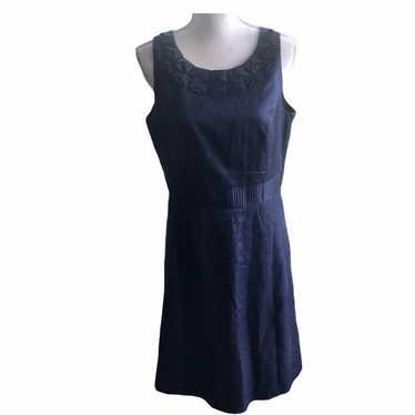 Boden Limited Edition Navy Silk Dress 10 - image 1
