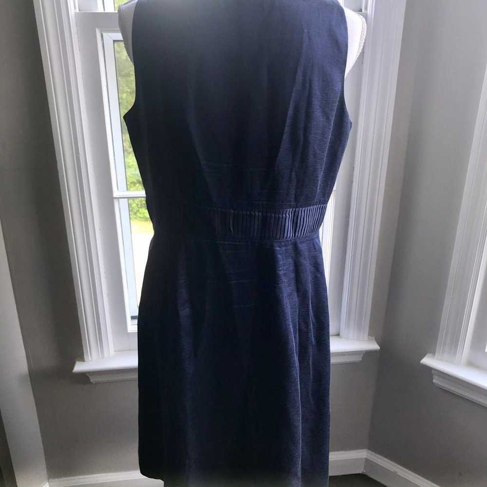 Boden Limited Edition Navy Silk Dress 10 - image 5