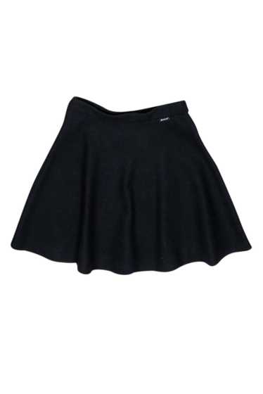 Moncler - Black Wool Blend A-Line Skirt Sz L