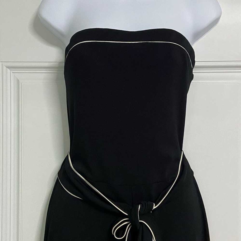 5- WHITE HOUSE BLACK MARKET Black Slinky Knit Str… - image 2