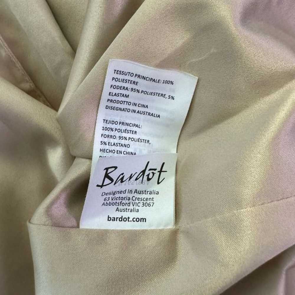 Bardot Revolve Black Lace Cockail midi Dress nude… - image 9
