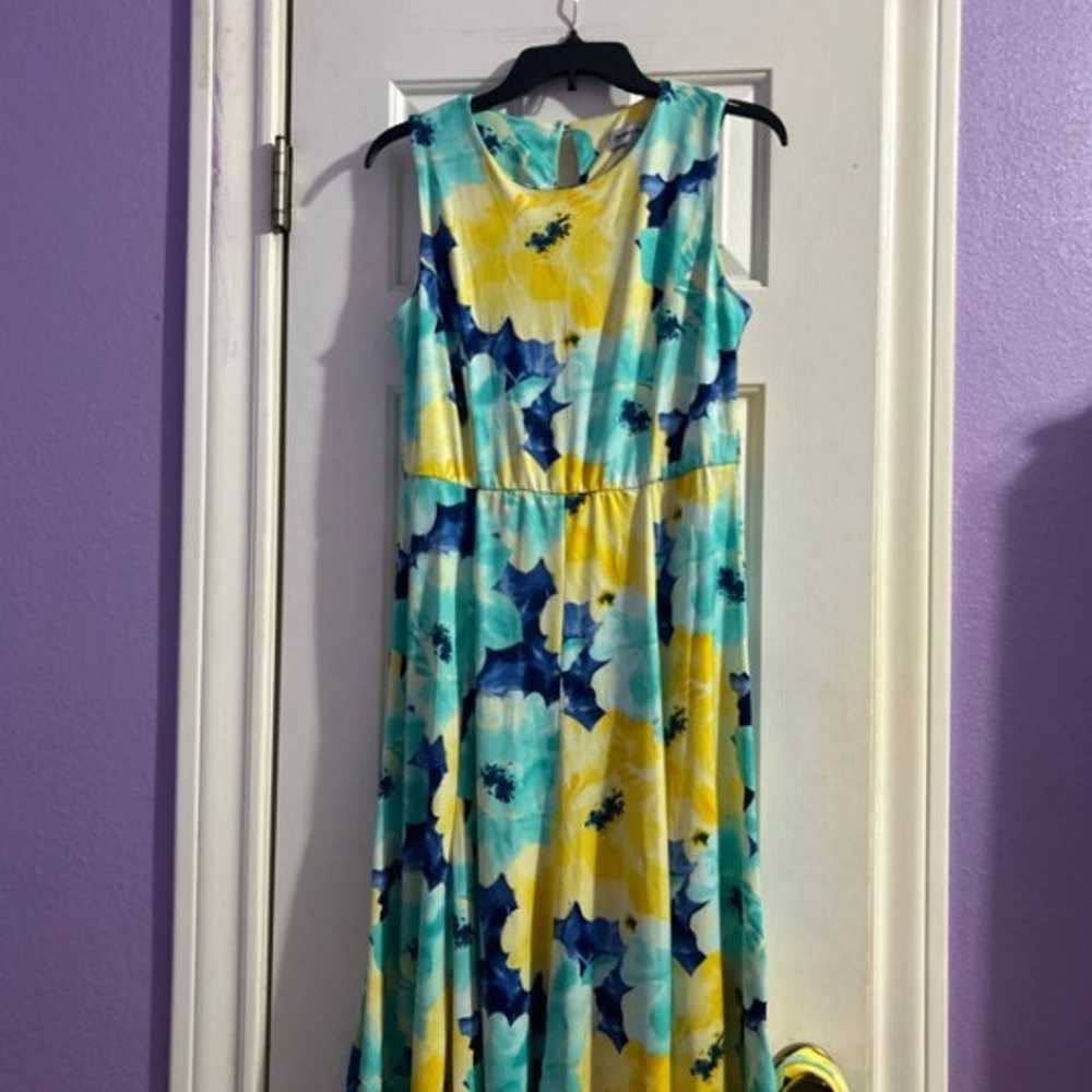 Blue and Yellow Dress - image 1