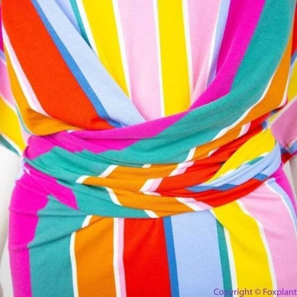 NEW Eloquii Rainbow Wrap Around Dress, women's si… - image 10