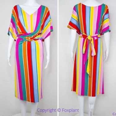 NEW Eloquii Rainbow Wrap Around Dress, women's si… - image 1