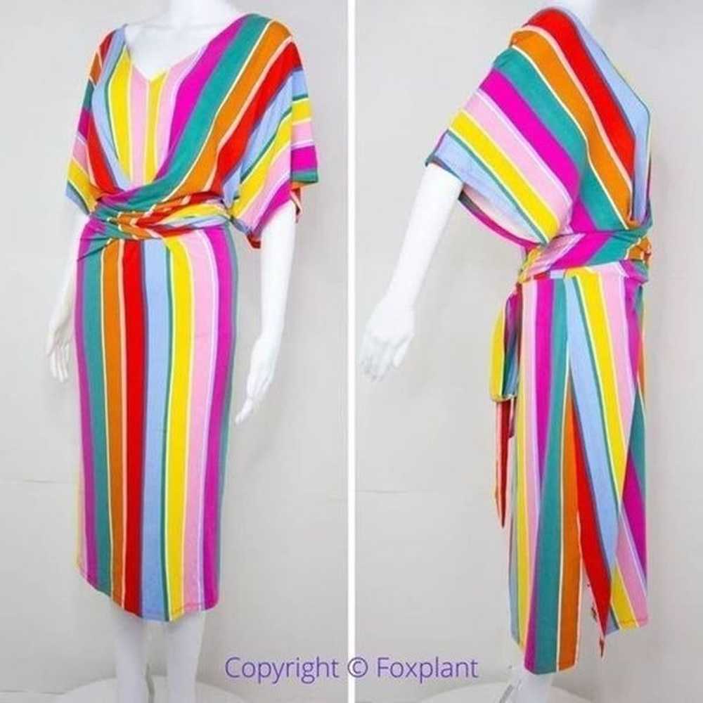 NEW Eloquii Rainbow Wrap Around Dress, women's si… - image 2