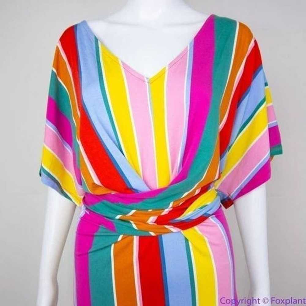 NEW Eloquii Rainbow Wrap Around Dress, women's si… - image 3