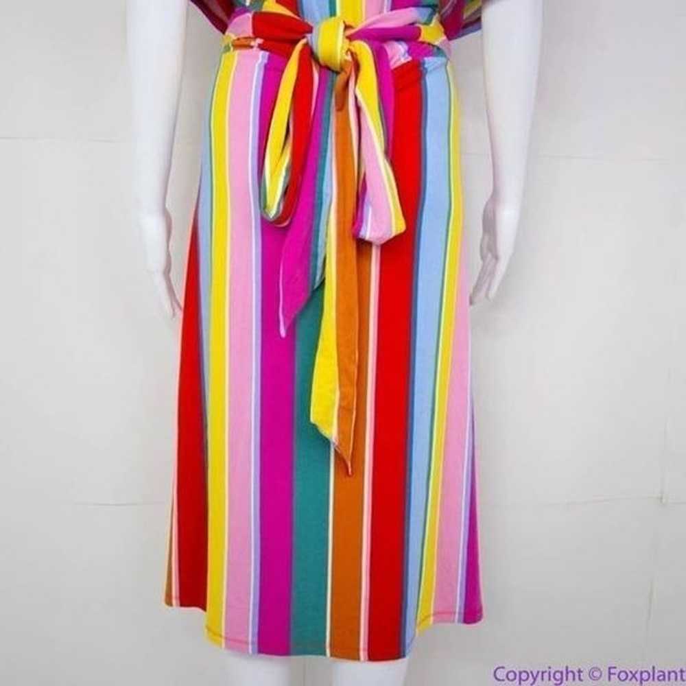 NEW Eloquii Rainbow Wrap Around Dress, women's si… - image 6