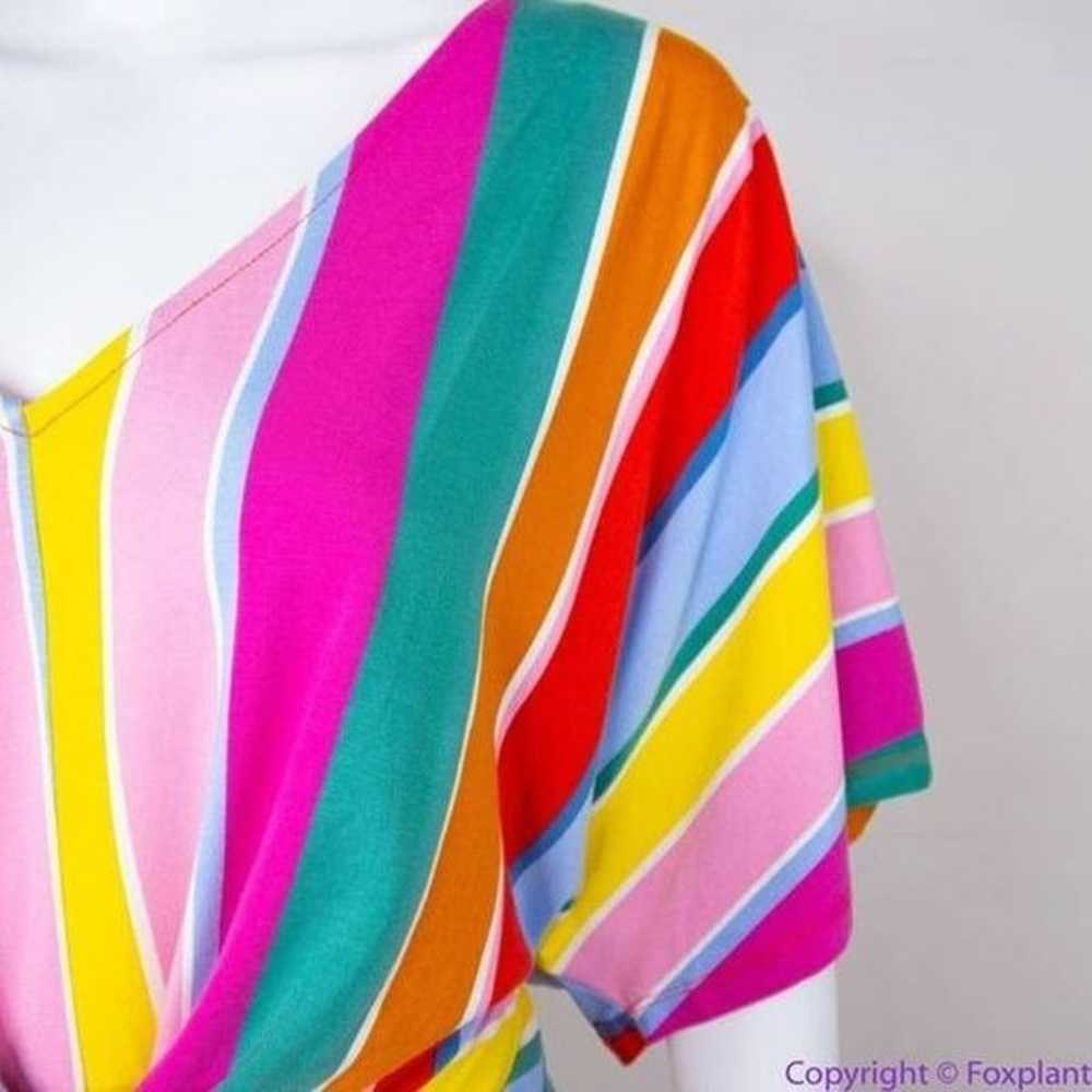 NEW Eloquii Rainbow Wrap Around Dress, women's si… - image 8