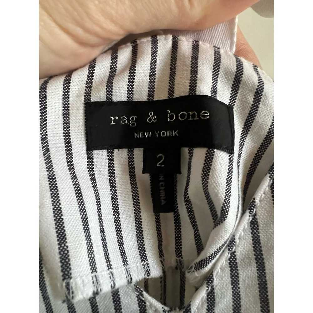 RAG & BONE Salute Stripe Ellen Belted Jumpsuit NW… - image 8