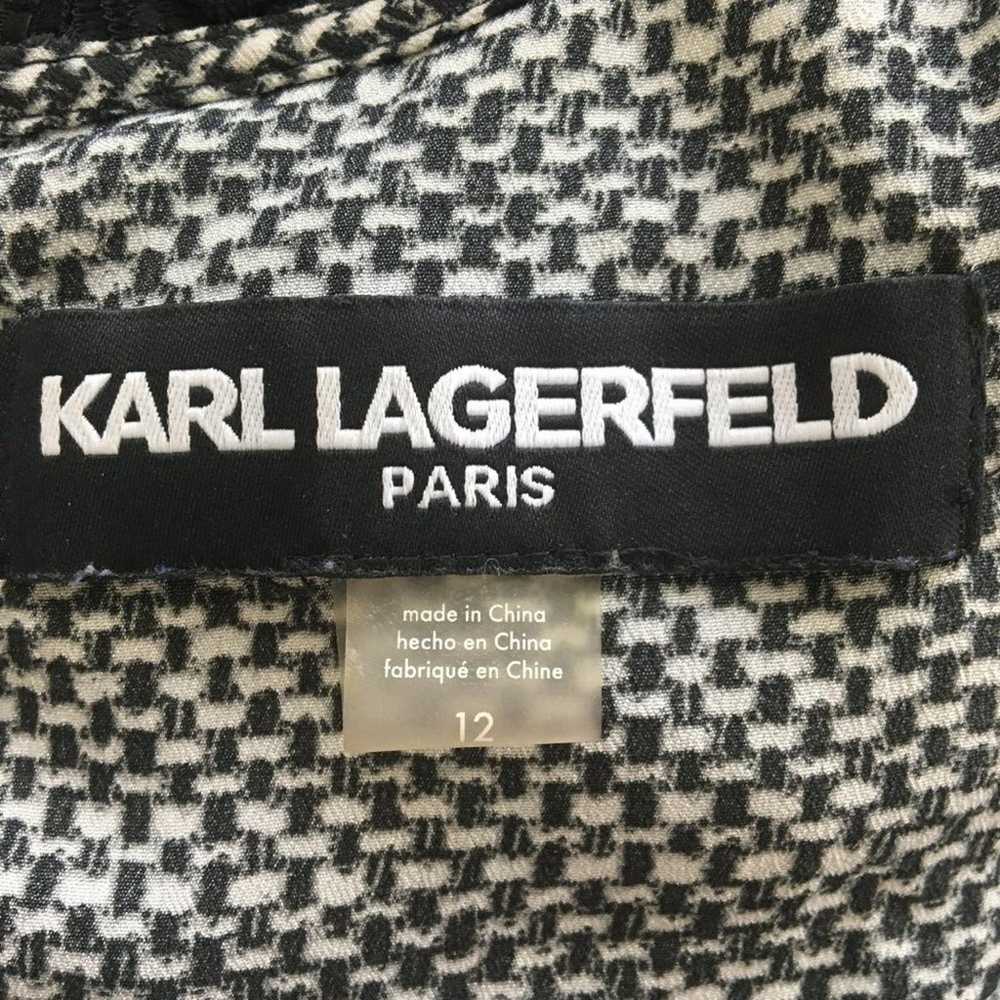 Karl Lagerfeld Sleeveless Floral Lace Dress Sz. 12 - image 10