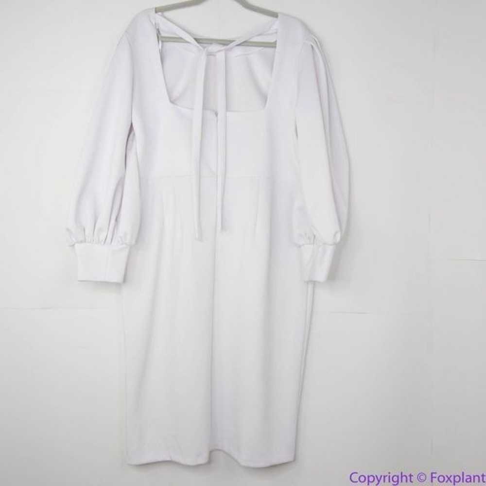 Eloquii white Cutout Back Dress, 24 - image 4