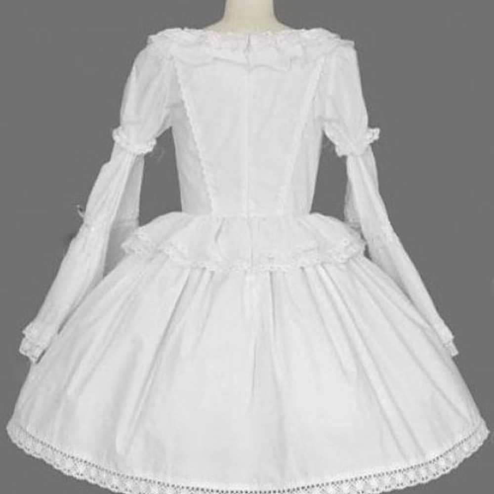 Plus Size Gothic Lolita Dress in White - image 3
