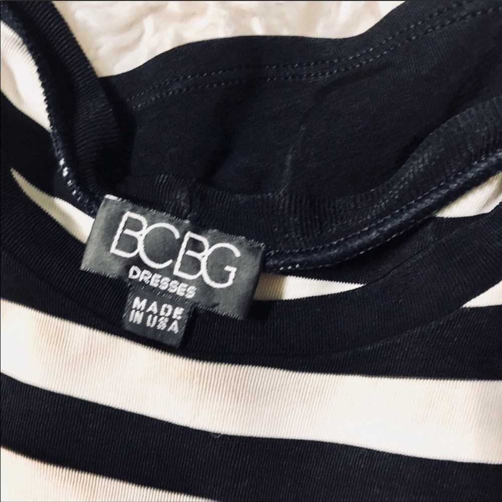 Classic Vintage BCBG Black White Striped Twofer S… - image 6