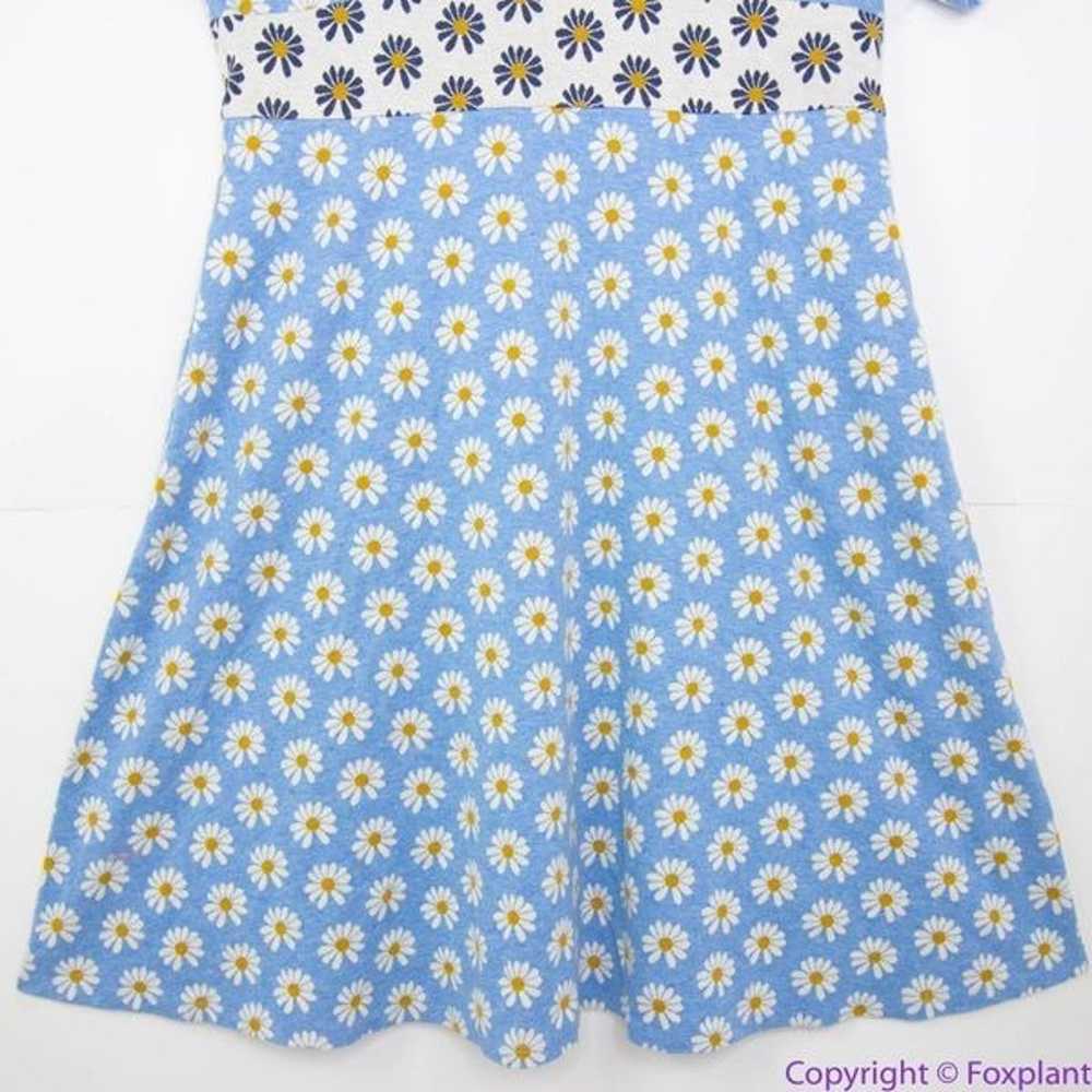 Hutch Anthropologie blue Daisy Rainey Dress V nec… - image 3