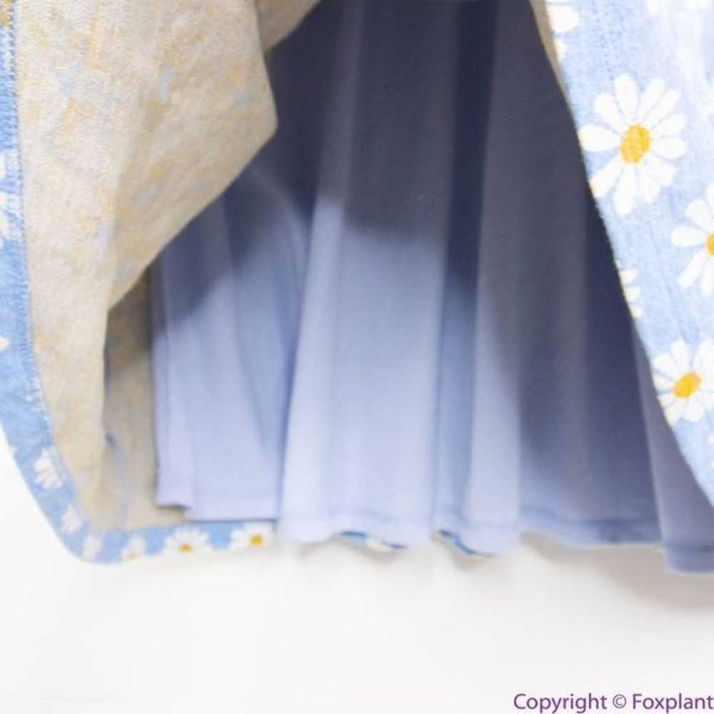 Hutch Anthropologie blue Daisy Rainey Dress V nec… - image 8