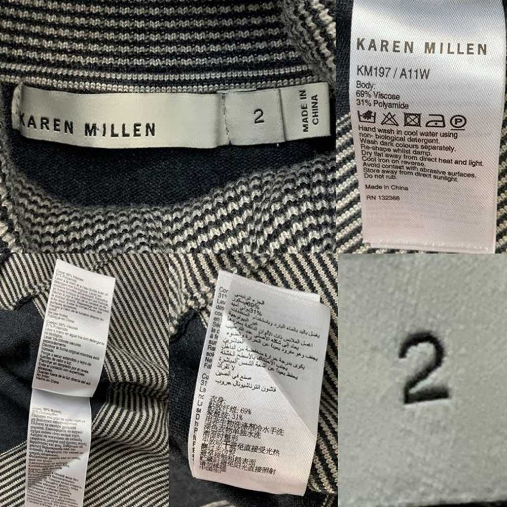 Karen Millen Sweater Knit Turtleneck Dress 2 Gray… - image 5