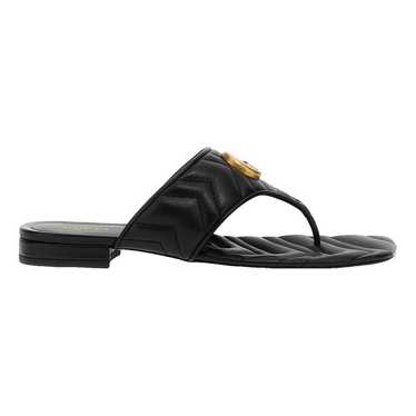Gucci Double G leather sandal - image 1