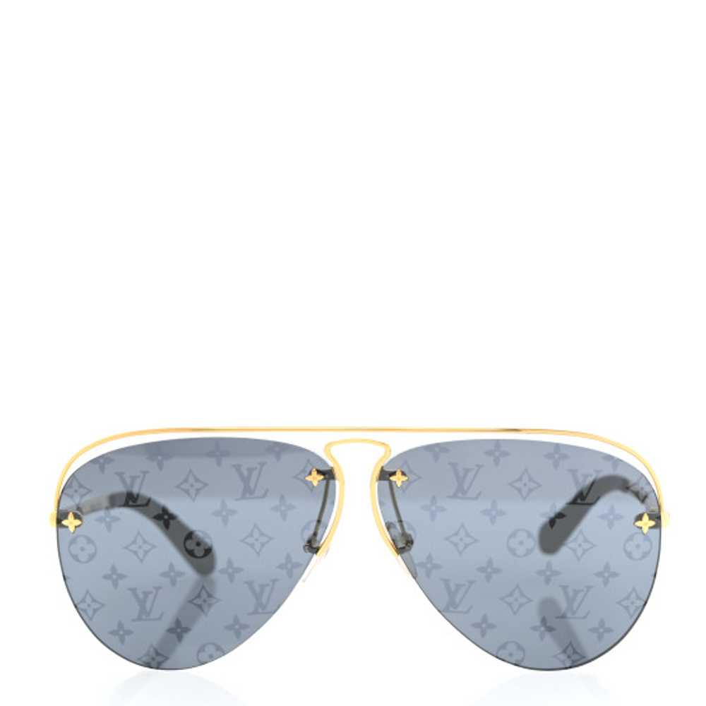 LOUIS VUITTON Metal Monogram Grease Sunglasses Z1… - image 1