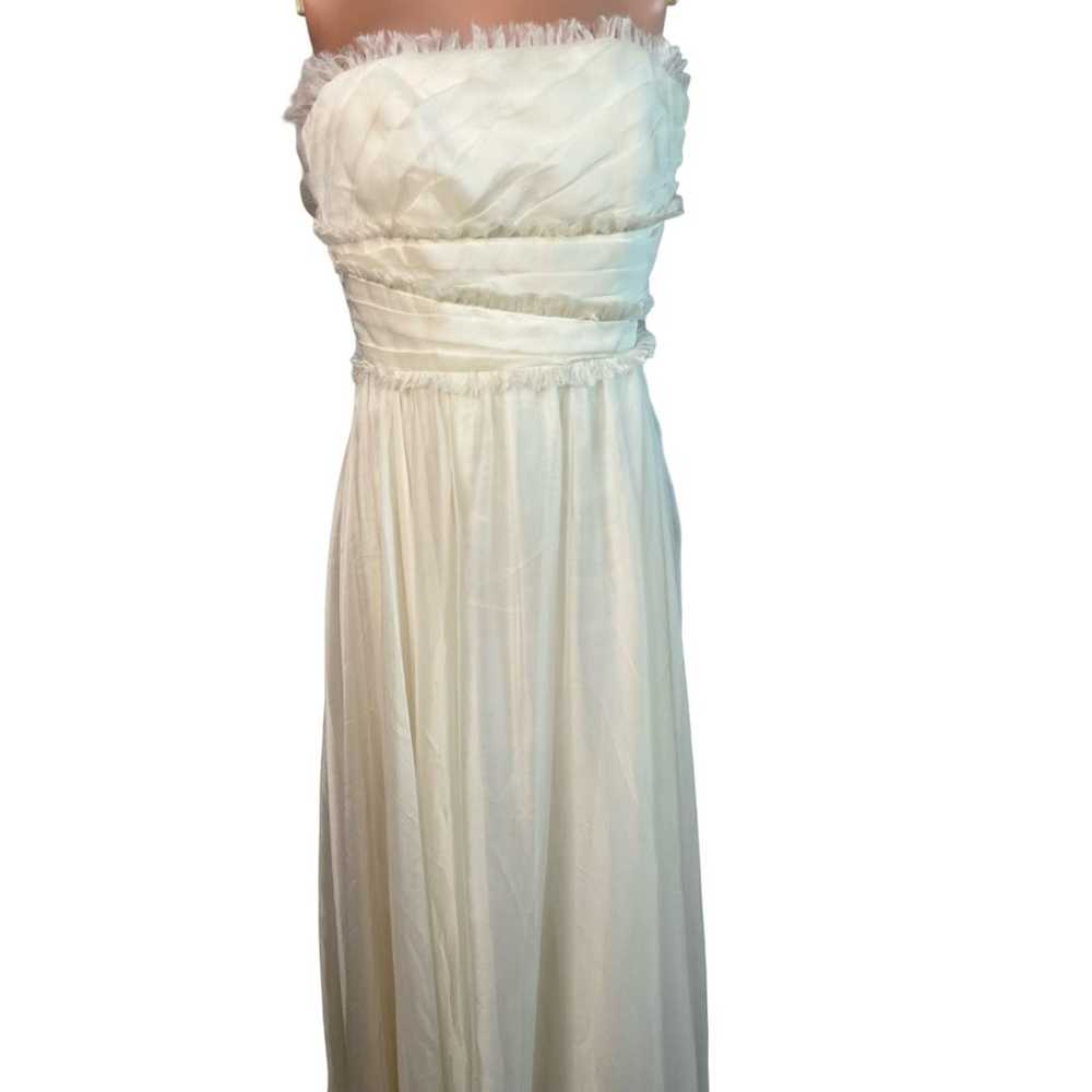 Monique L’Huillier ivory gown. Size 2. Designer. - image 3