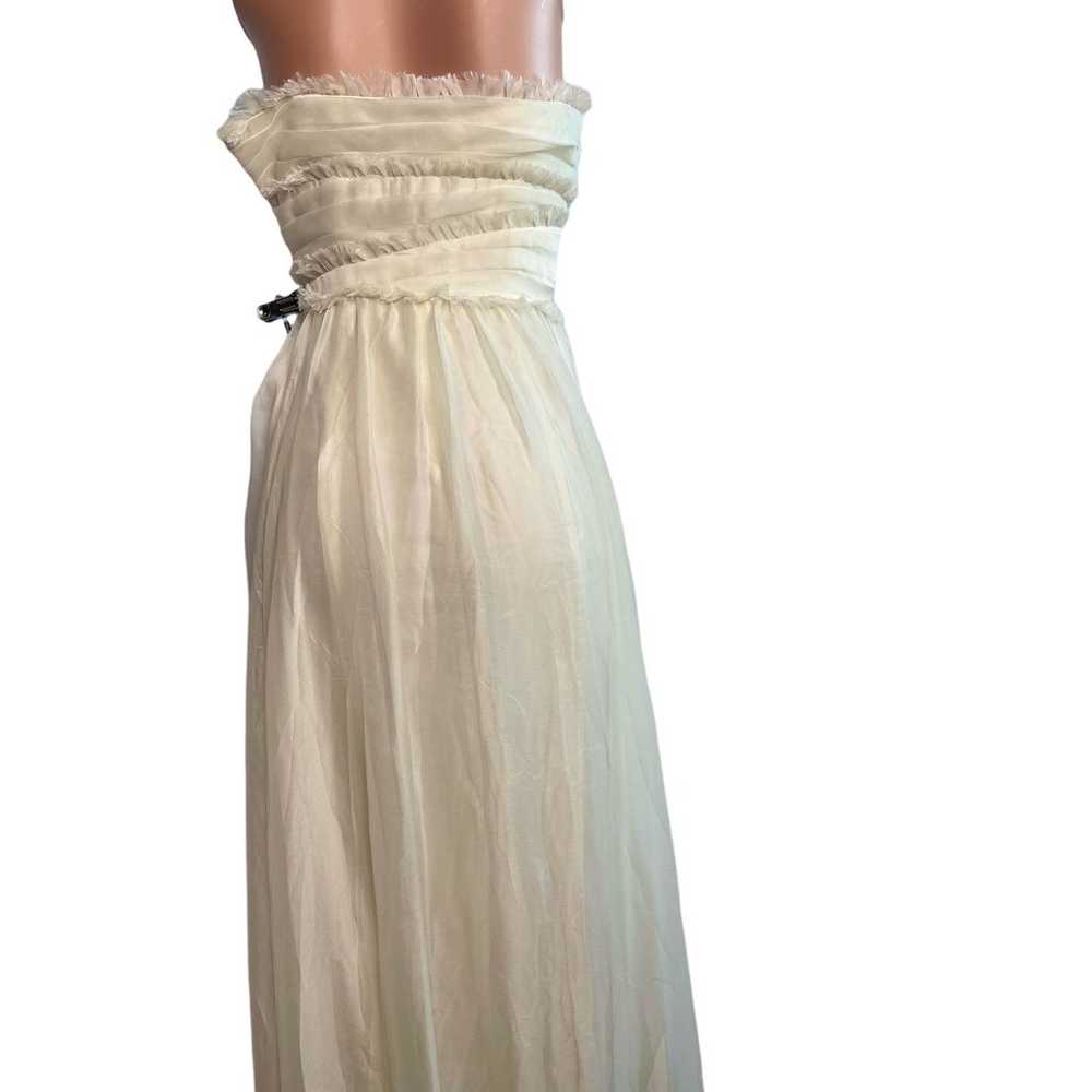 Monique L’Huillier ivory gown. Size 2. Designer. - image 9