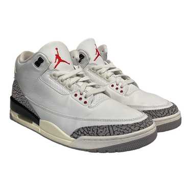 Jordan/Low-Sneakers/US 12/Leather/WHT/RETRO 3 WHI… - image 1