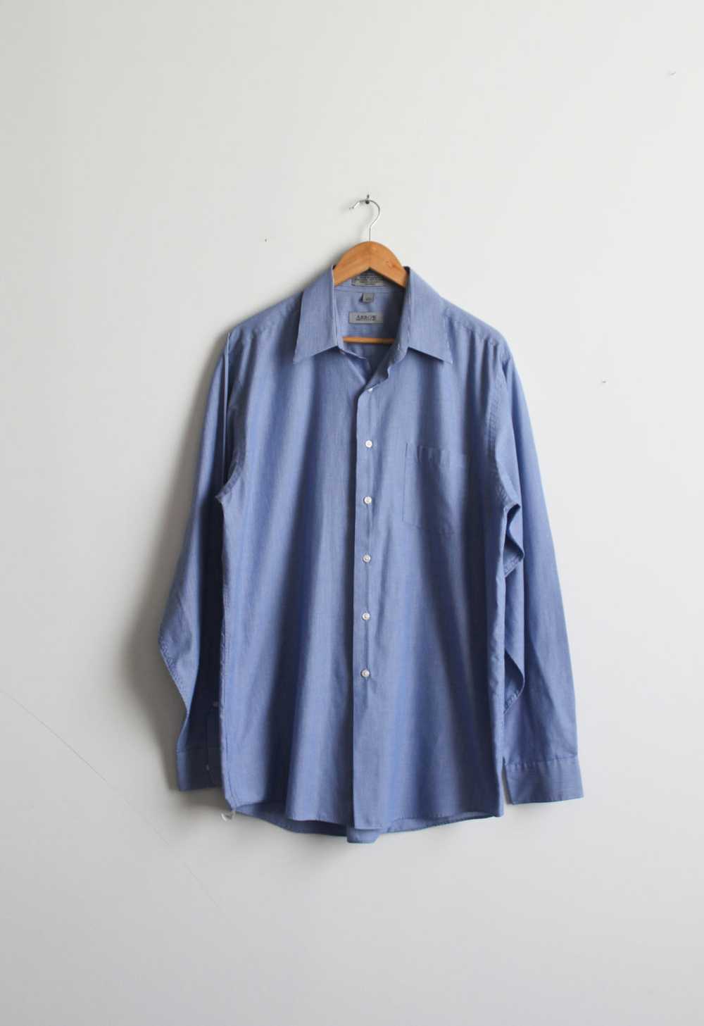 pigeon blue oxford button up - image 2