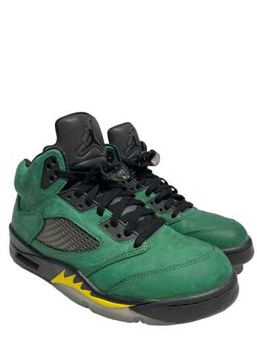 Jordan/Hi-Sneakers/US 10/Polyester/GRN/RETRO 5 - image 1