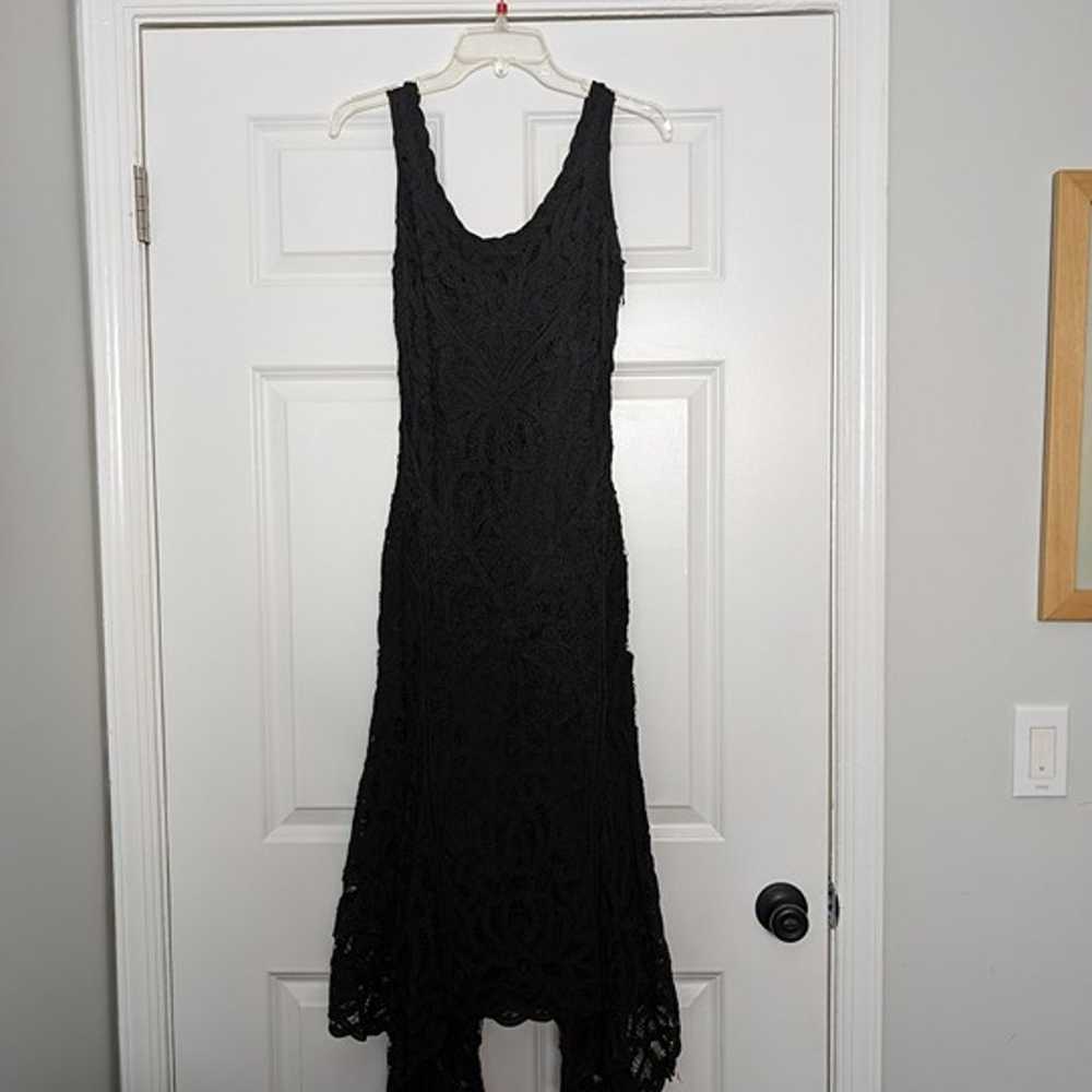 Cache Black Vintage Dress Size 4 Midi Maxi Weddin… - image 1