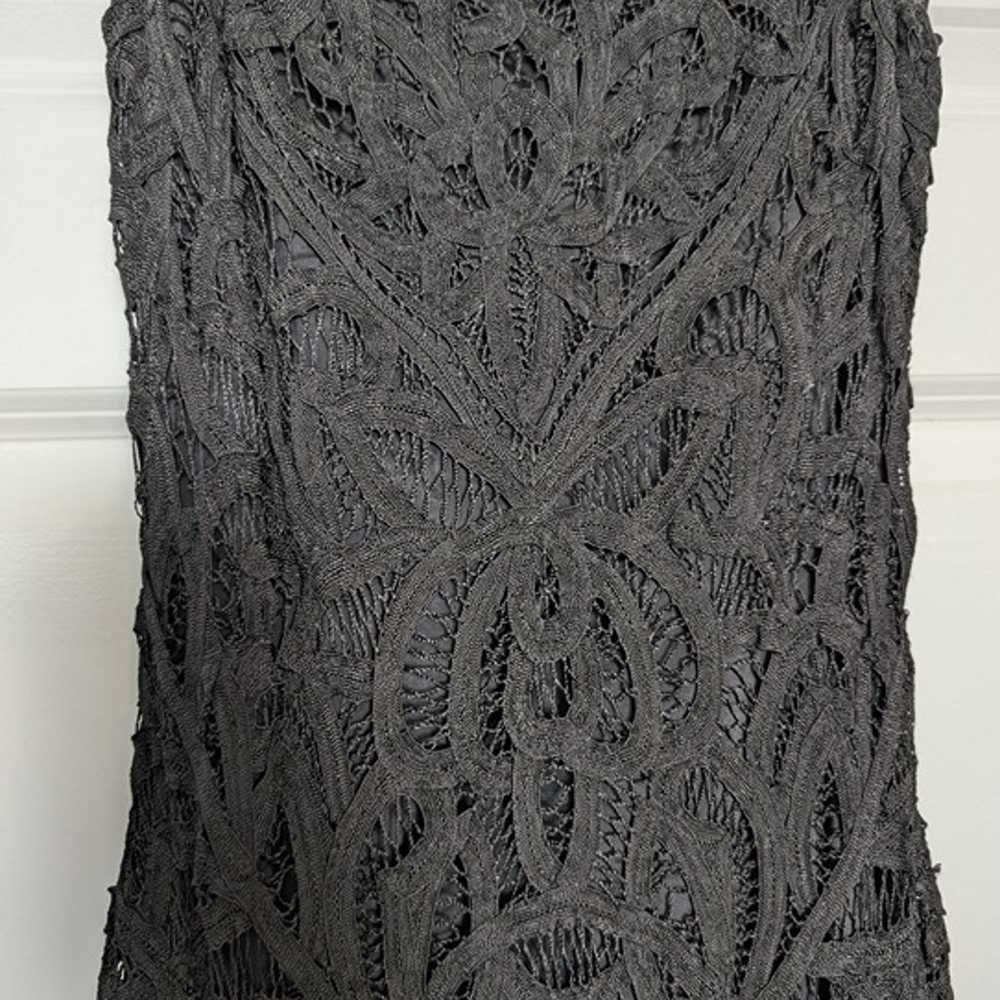 Cache Black Vintage Dress Size 4 Midi Maxi Weddin… - image 4