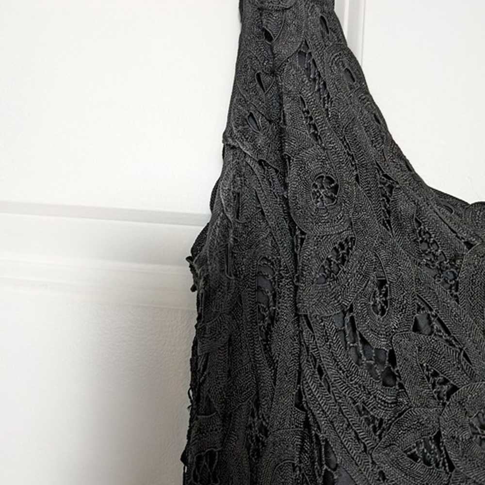 Cache Black Vintage Dress Size 4 Midi Maxi Weddin… - image 6