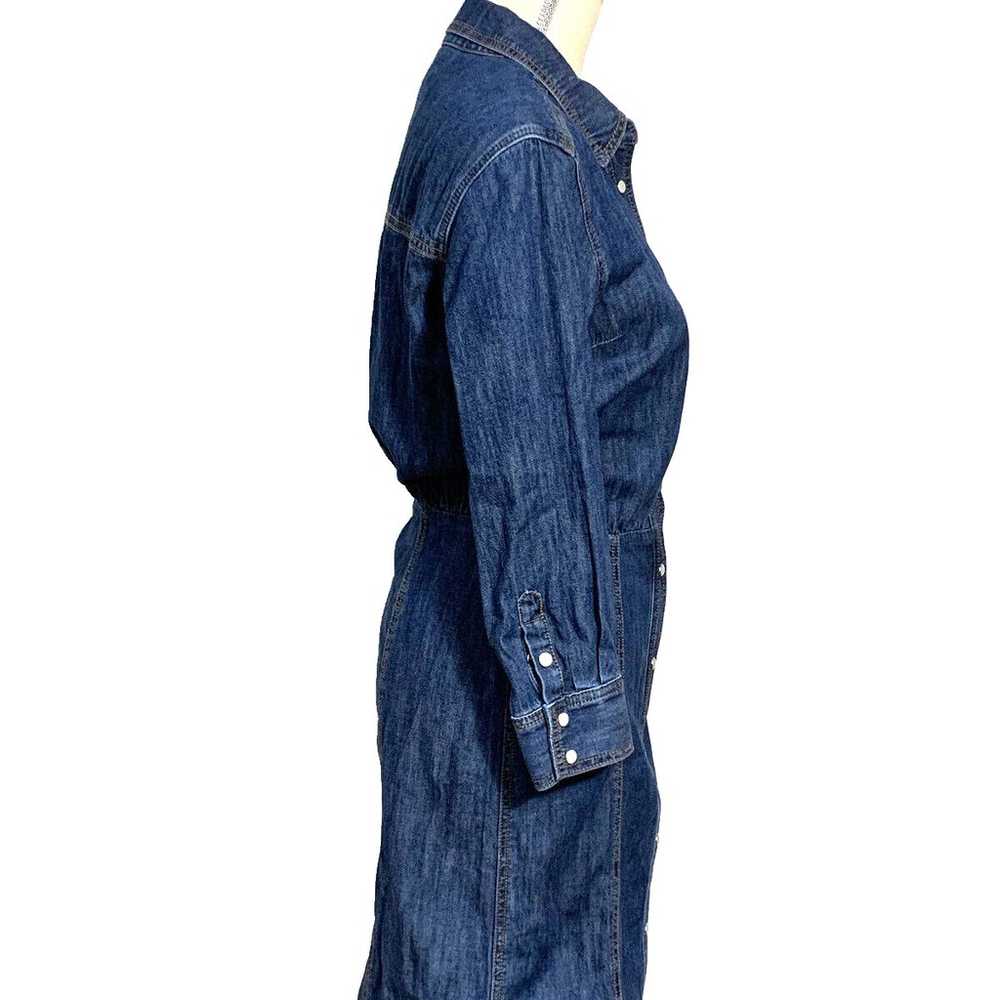 Veronica Beard NWT Keston Denim Shirt Dress Blue … - image 10