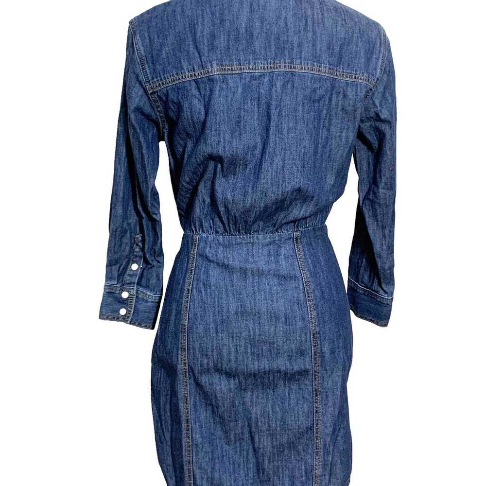 Veronica Beard NWT Keston Denim Shirt Dress Blue … - image 11