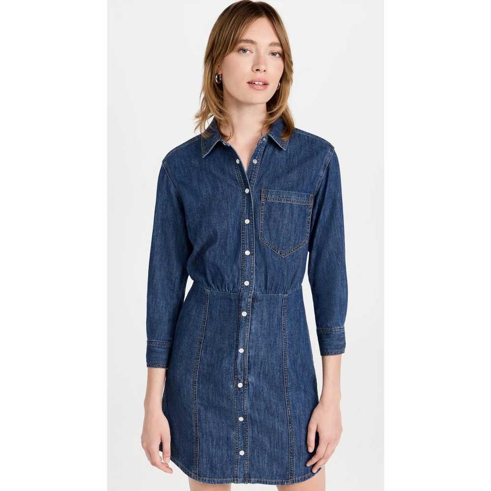 Veronica Beard NWT Keston Denim Shirt Dress Blue … - image 1