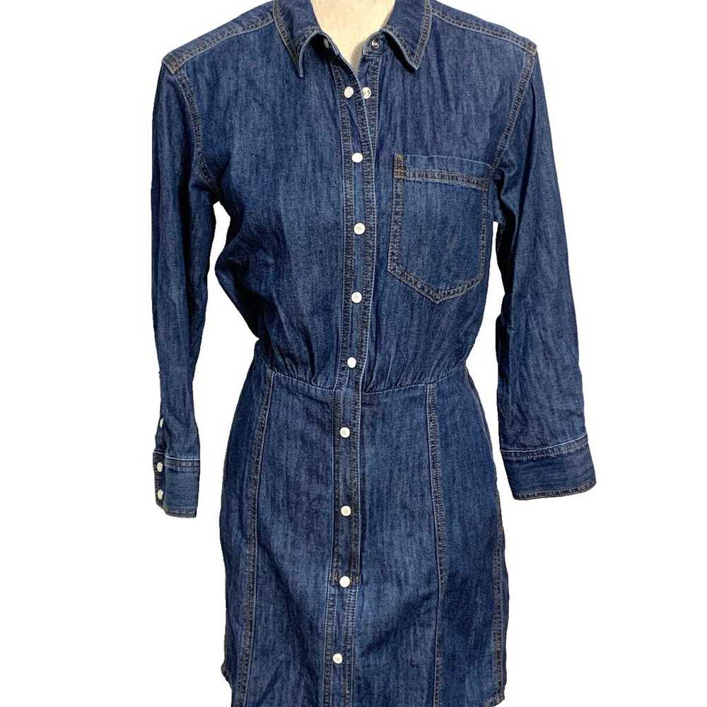 Veronica Beard NWT Keston Denim Shirt Dress Blue … - image 5