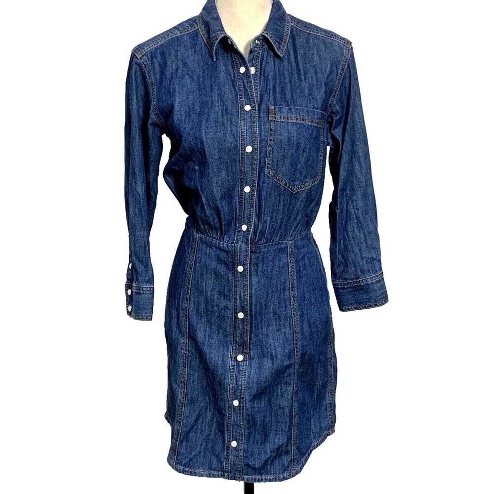 Veronica Beard NWT Keston Denim Shirt Dress Blue … - image 6
