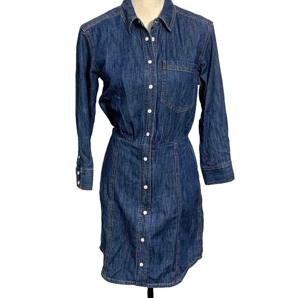 Veronica Beard NWT Keston Denim Shirt Dress Blue … - image 8