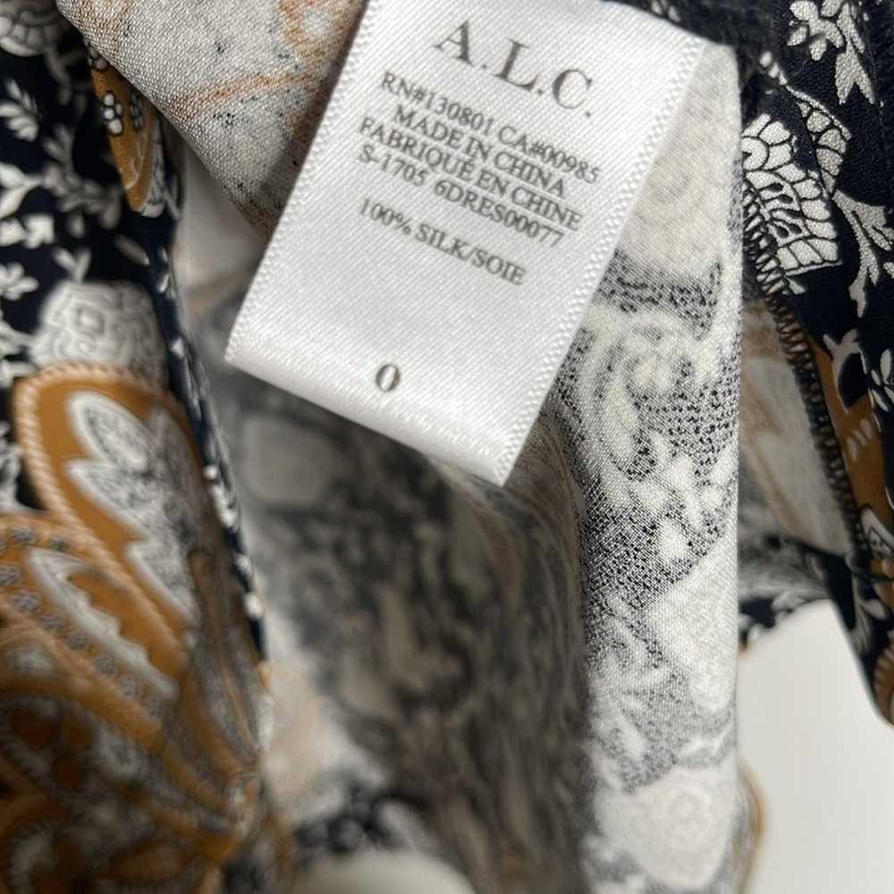 A.L.C. Trixie Silk Printed Dress - image 6