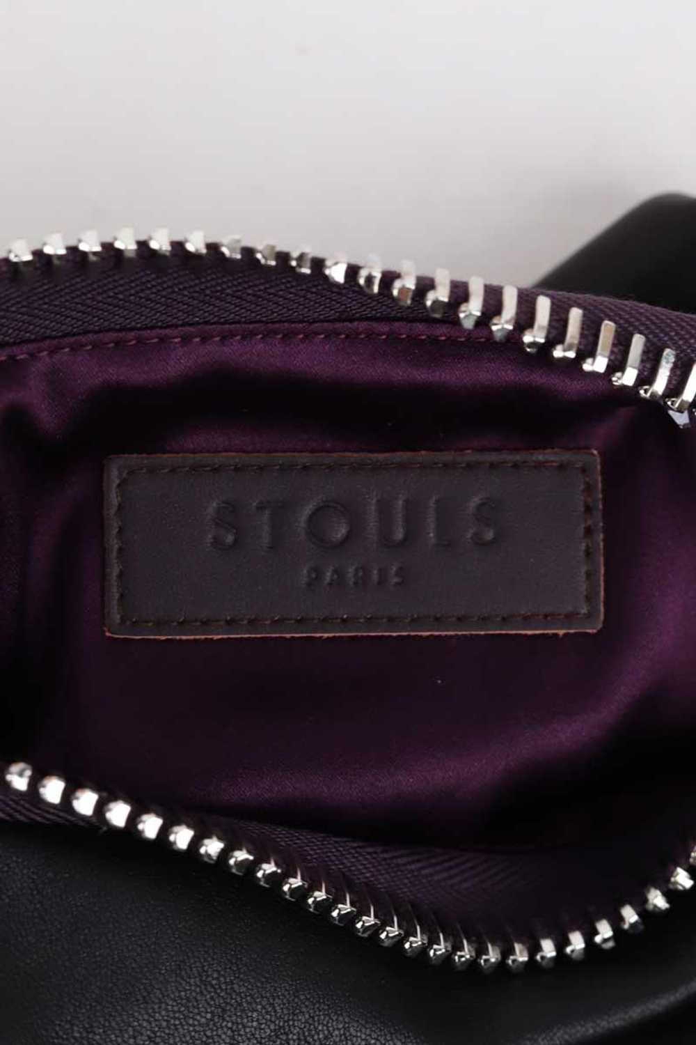 Circular Clothing Pochette en cuir Stouls noir. - image 3
