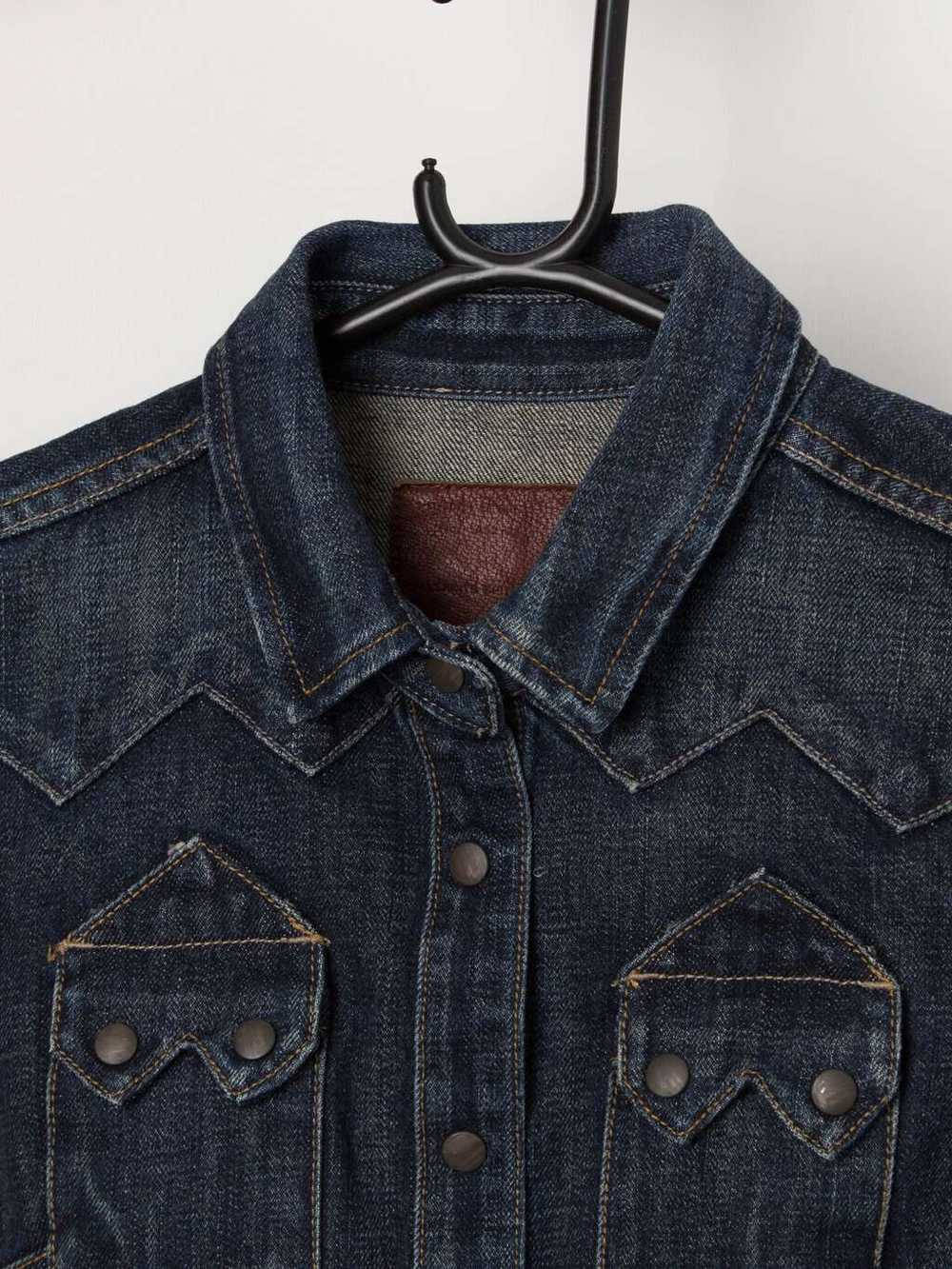 Vintage All Saints Sawtooth western denim shirt –… - image 2