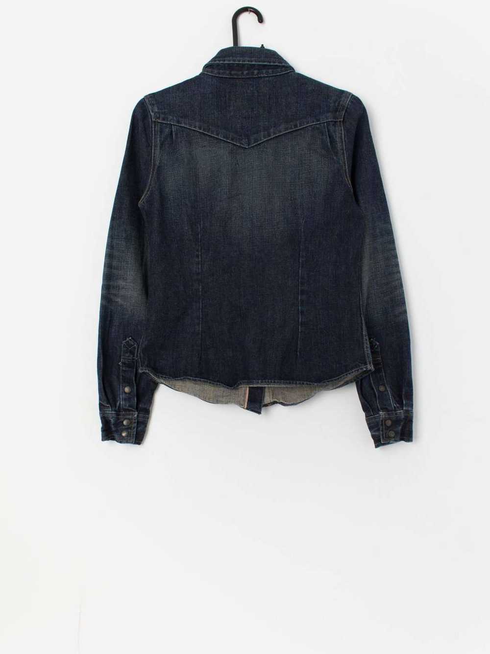 Vintage All Saints Sawtooth western denim shirt –… - image 3