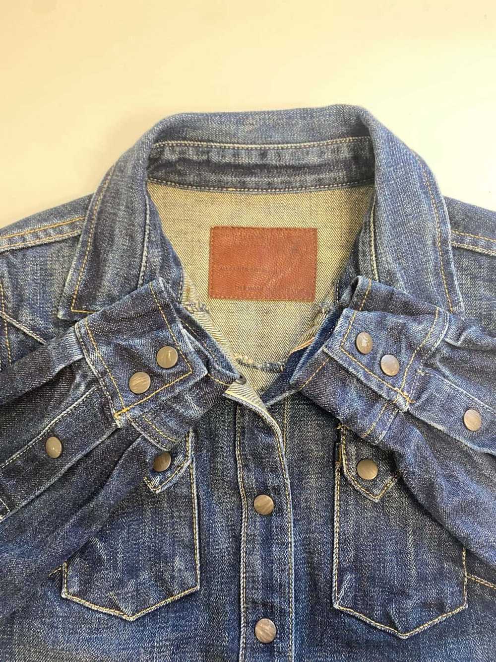 Vintage All Saints Sawtooth western denim shirt –… - image 4