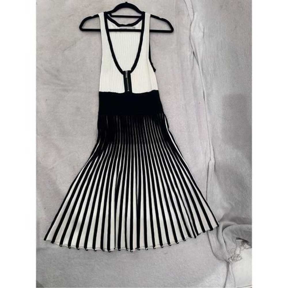 KAREN MILLEN size 3 women’s dress white and black… - image 1