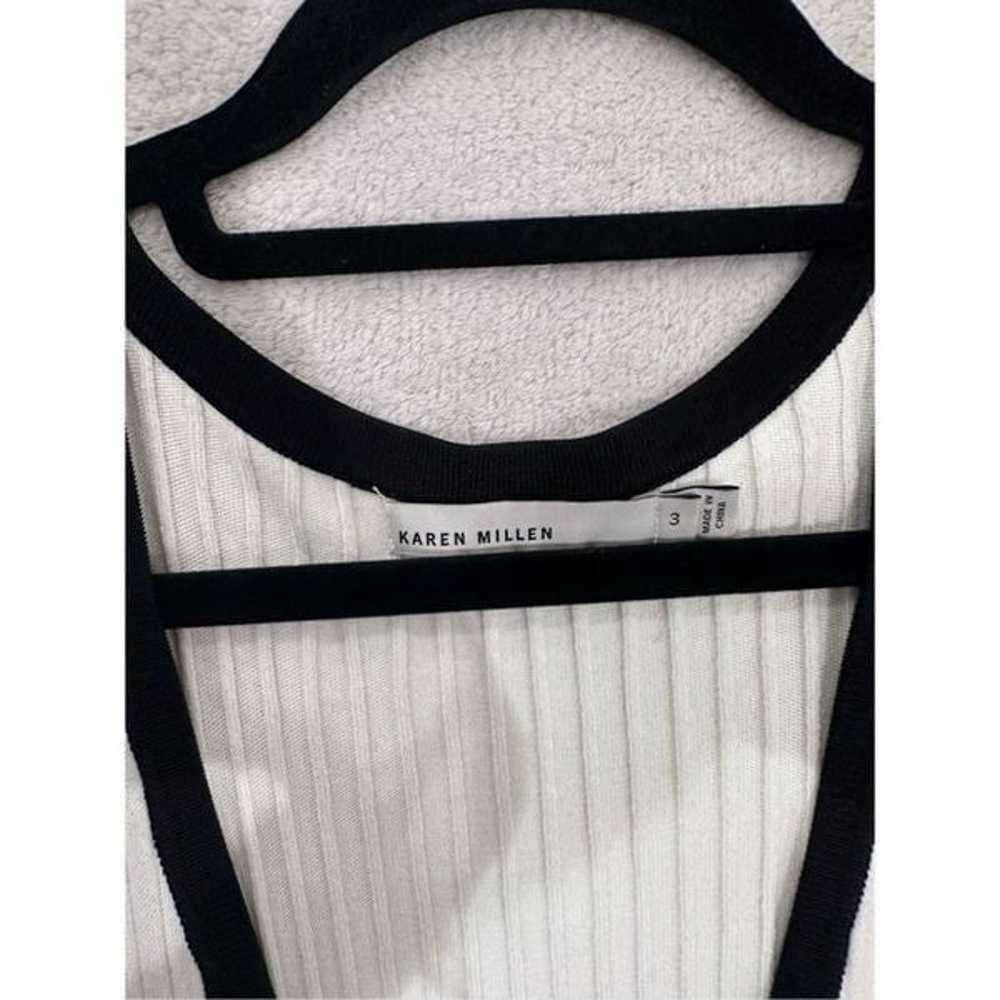 KAREN MILLEN size 3 women’s dress white and black… - image 4