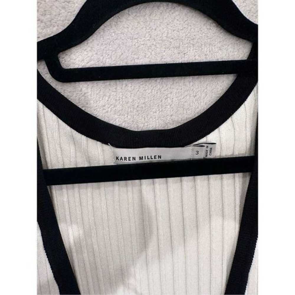 KAREN MILLEN size 3 women’s dress white and black… - image 5