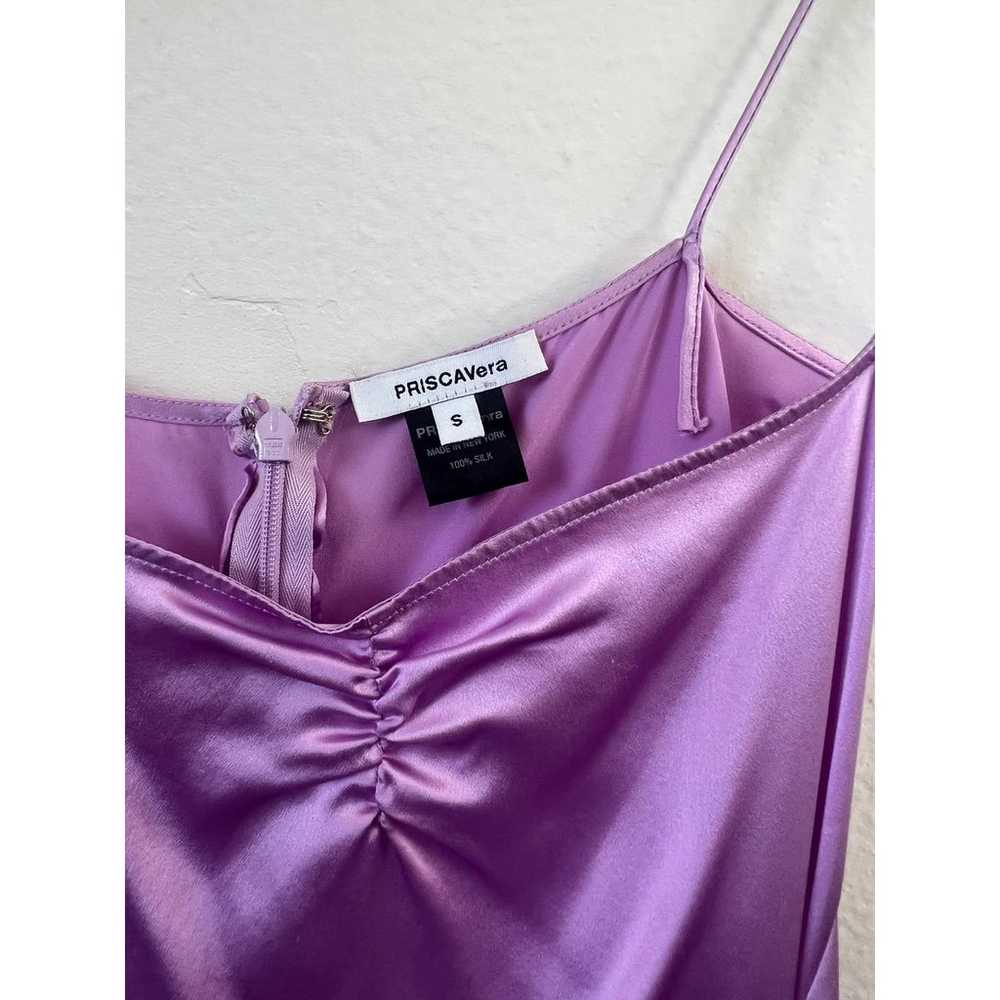 Priscavera Silk Gown - ~Ruched Purple Lavender Dr… - image 4