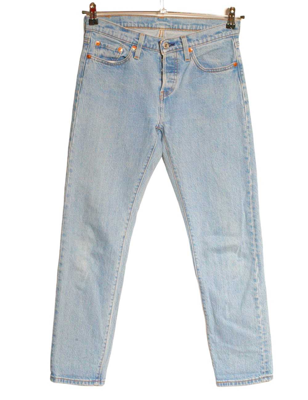 Vintage Levi’s 501 T Tapered Light Blue Jeans | S… - image 1