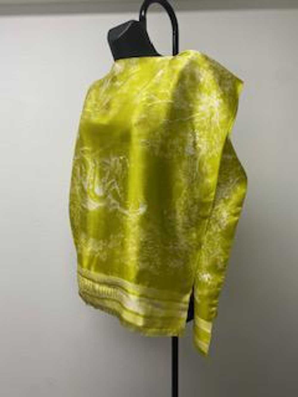 Christian Dior Yellow Silk Poncho - image 2